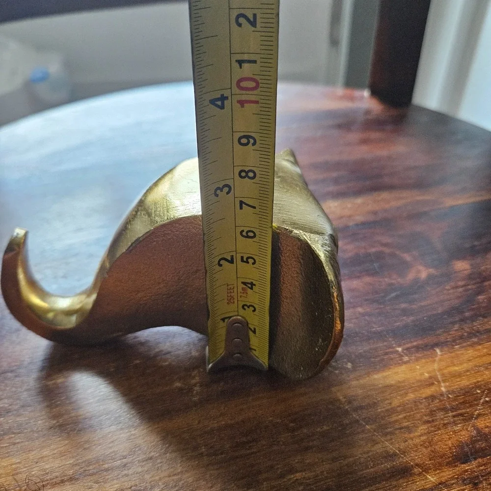 Metal Gold‎ tone Elephant head Wall Hook Minimalist home décor